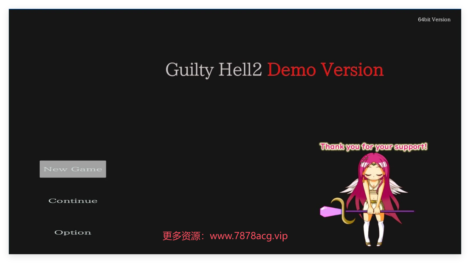 [电脑] 【PC/2D/ACT/中文】Guilty Hell 2 纯白女神与亡者之都II V33B 中文重置版【9.3G】